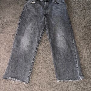 Levi's Men's Charcoal Relaxed Jeans